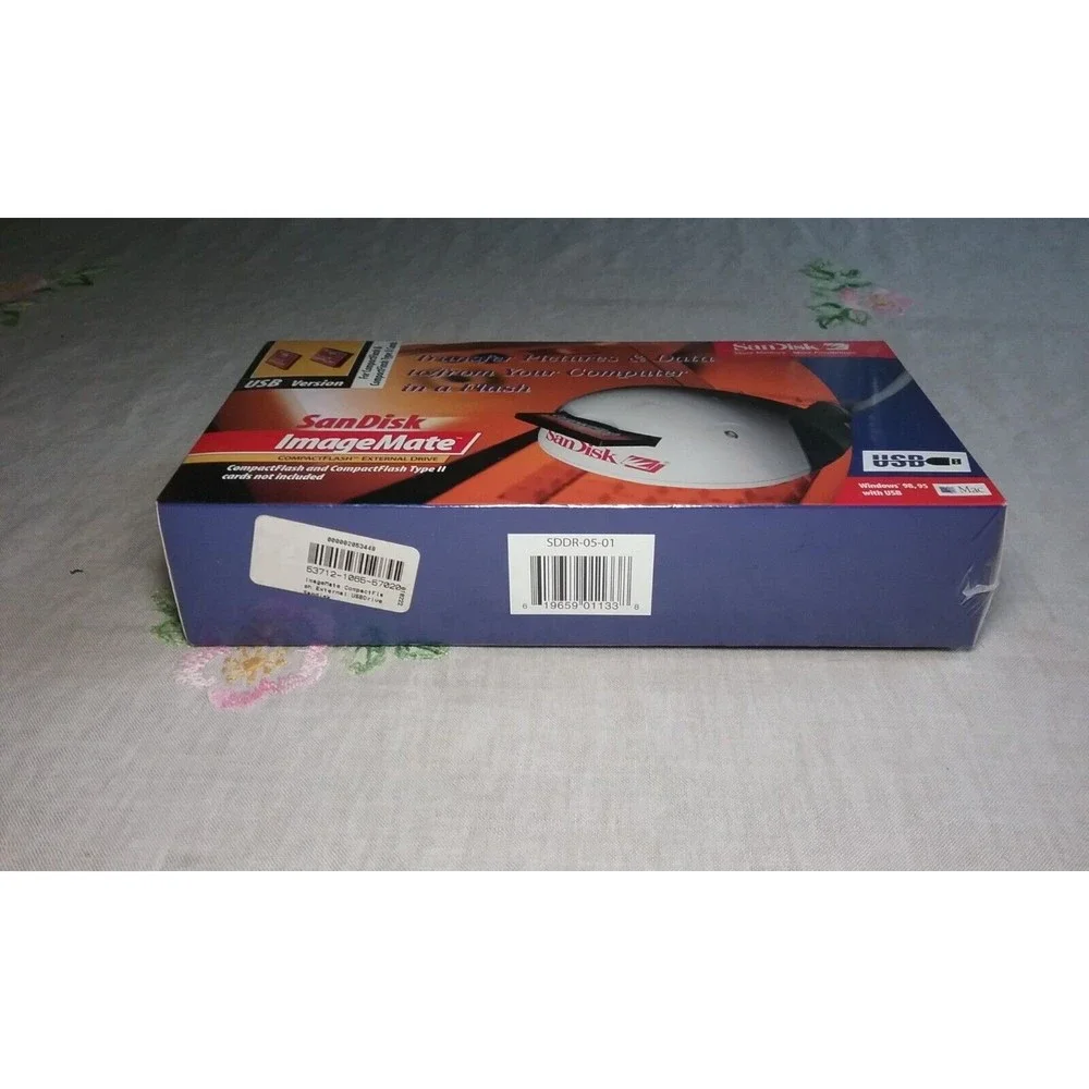 1999 SanDisk ImageMate CompactFlash USB External Drive SDDR-05-01 New Sealed